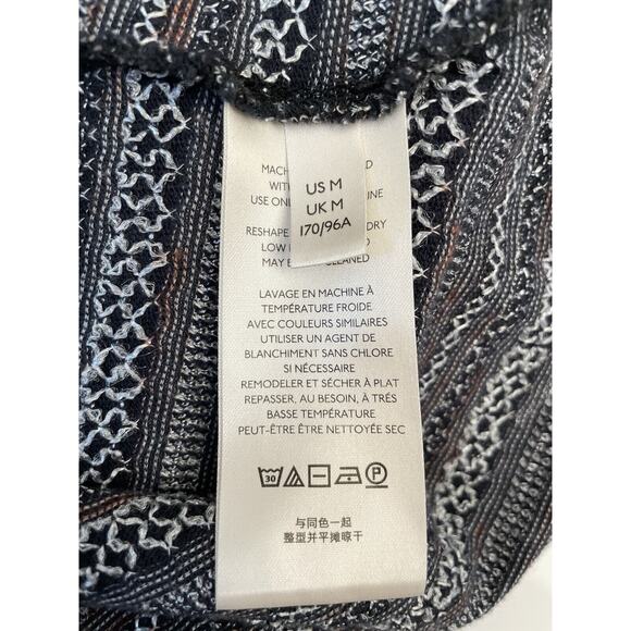 Free People Womens Heirloom Ruffle Black Combo Blouse Size Medium - Picture 5 of 8